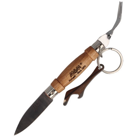 2141 MAM POCKET KNIFE WITHOUT TIP WITH BLADE LOCK AND OAK WOOD HANDLE