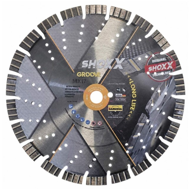 Disc diamantat p/u beton abrasiv SHOXX MX-17 d.350x25.4 Samedia