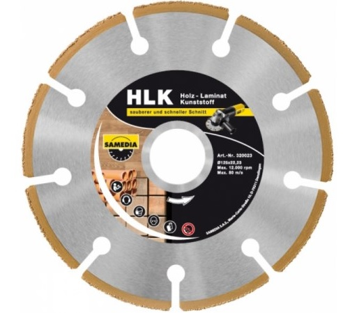 Disc diamantat pentru lemn Fine HLK 125x1,6x22,23 Samedia