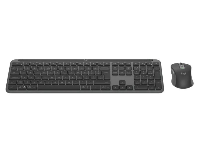 Tastatura si Mouse Wireless Logitech Signature Slim MK950, Graphite Tastatura si Mouse Wireless Logitech Signature Slim MK950, Graphite