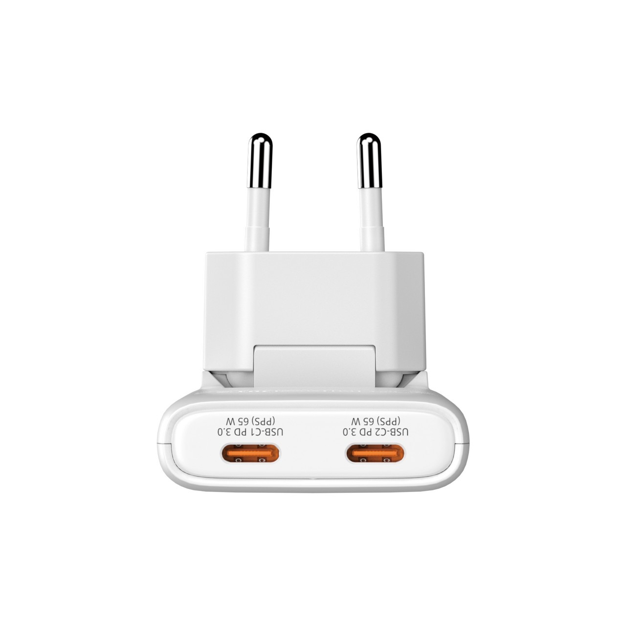 Зарядное устройство VERBATIM Fold 'n' Go GaN / 65W / 2 x USB-C Зарядное устройство VERBATIM Fold 'n' Go GaN / 65W / 2 x USB-C