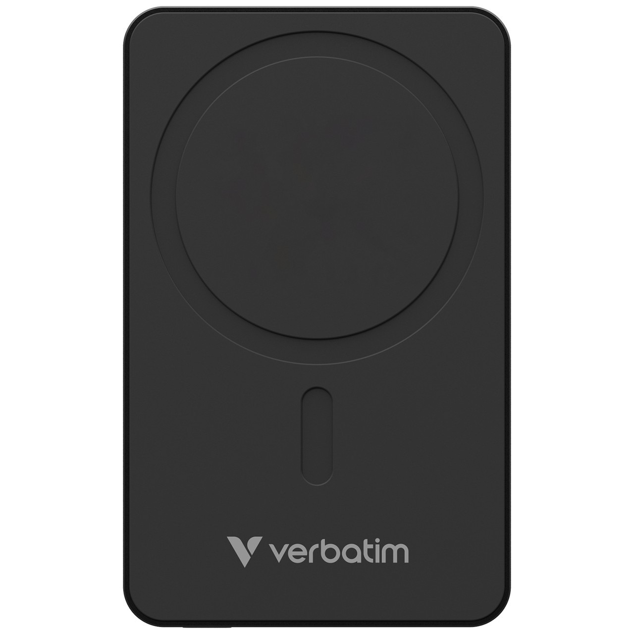Магнитный беспроводной пауэрбанк Verbatim Charge'n'Go Essentials / 5000 mAh / Black Магнитный беспроводной пауэрбанк Verbatim Charge'n'Go Essentials / 5000 mAh / Black