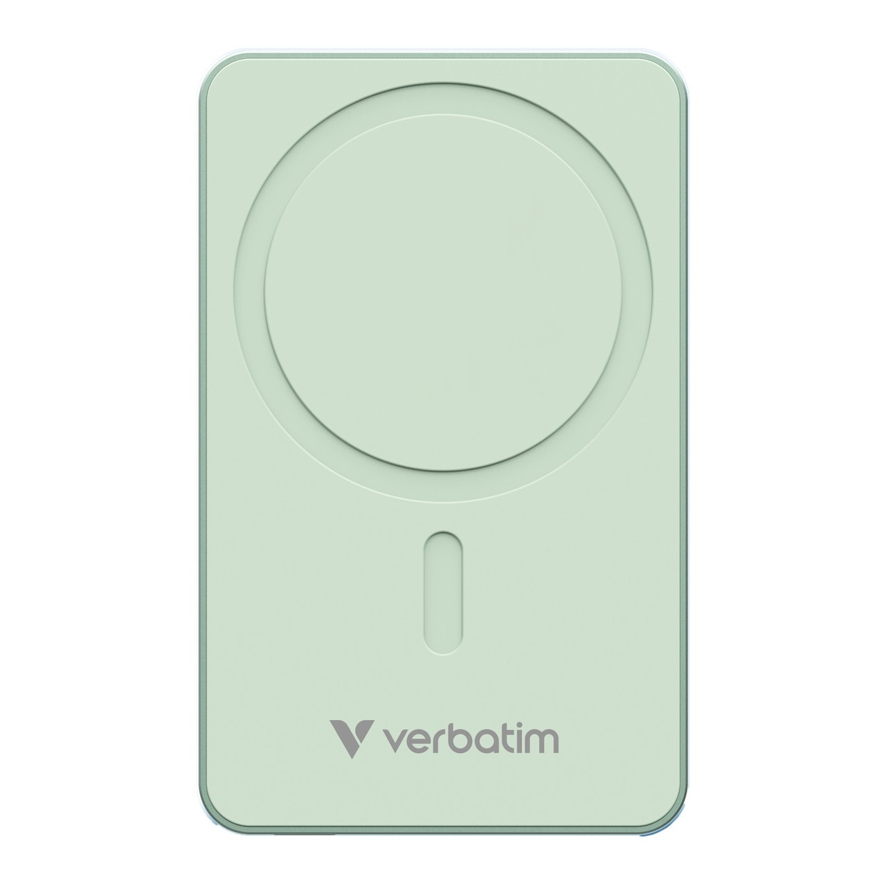 Магнитный беспроводной пауэрбанк Verbatim Charge'n'Go Essentials / 5000 mAh / Green Магнитный беспроводной пауэрбанк Verbatim Charge'n'Go Essentials / 5000 mAh / Green