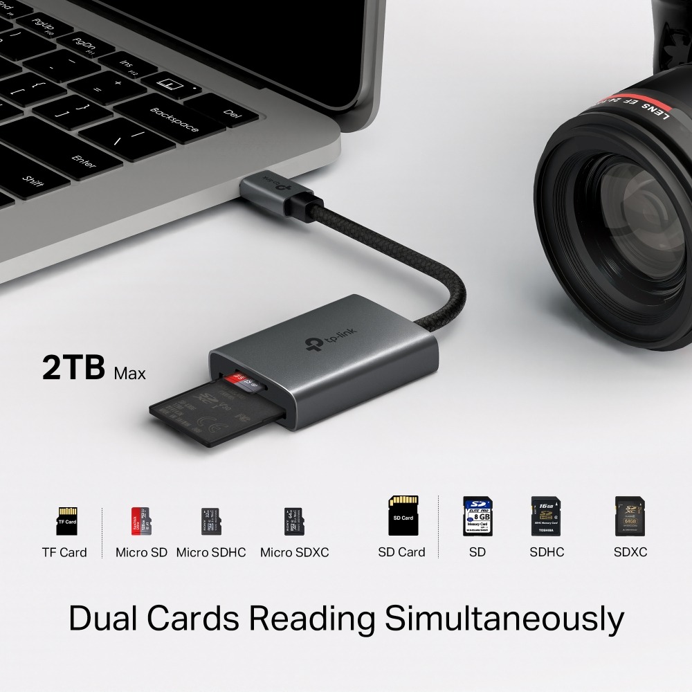 SD/microSD Cardreader TP-LINK UUA430C / UHS-I / USB3.2 / USB-C SD/microSD Cardreader TP-LINK UUA430C / UHS-I / USB3.2 / USB-C