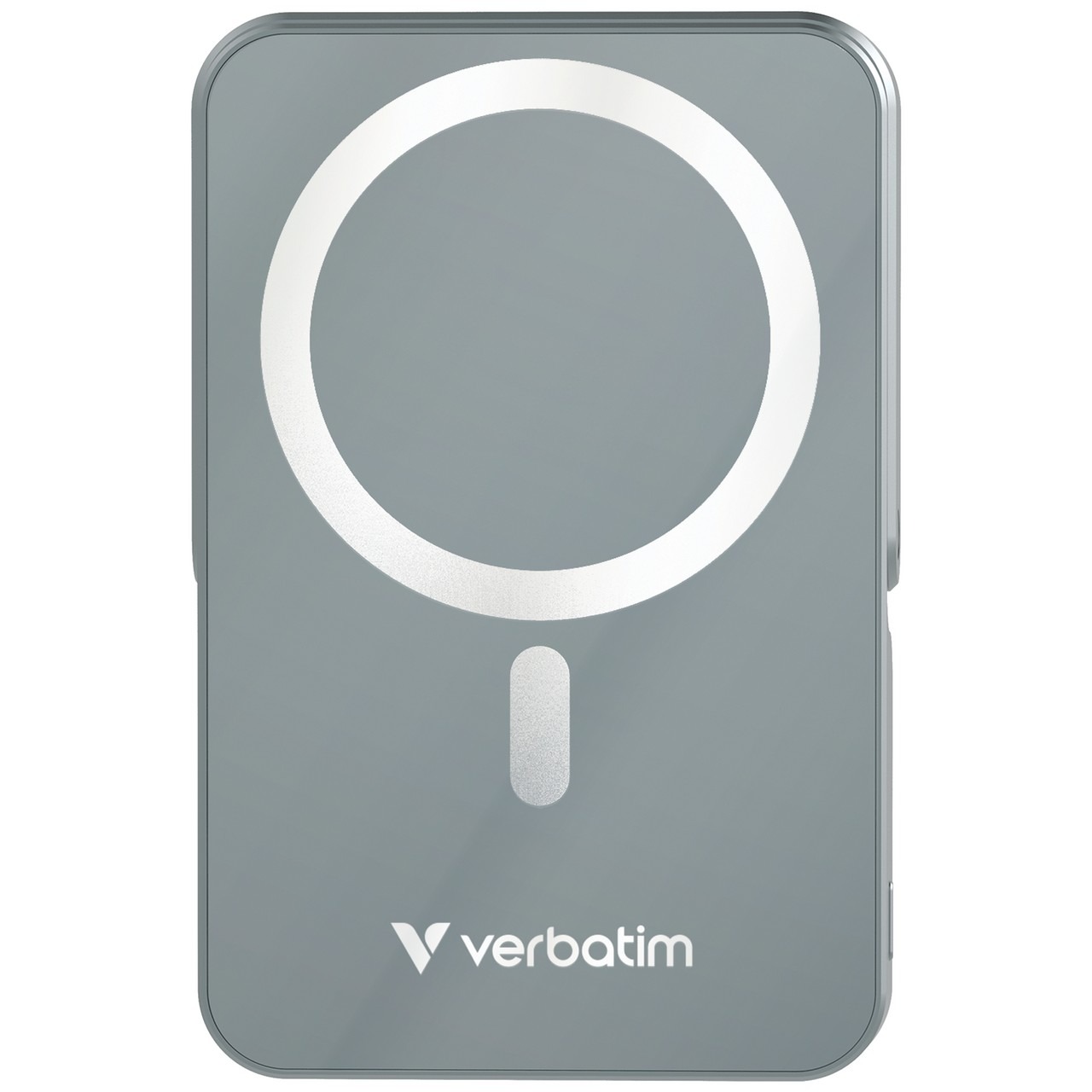 Магнитный беспроводной пауэрбанк с подставкой Verbatim Charge'n'Go / 10000 mAh / Gray Магнитный беспроводной пауэрбанк с подставкой Verbatim Charge'n'Go / 10000 mAh / Gray