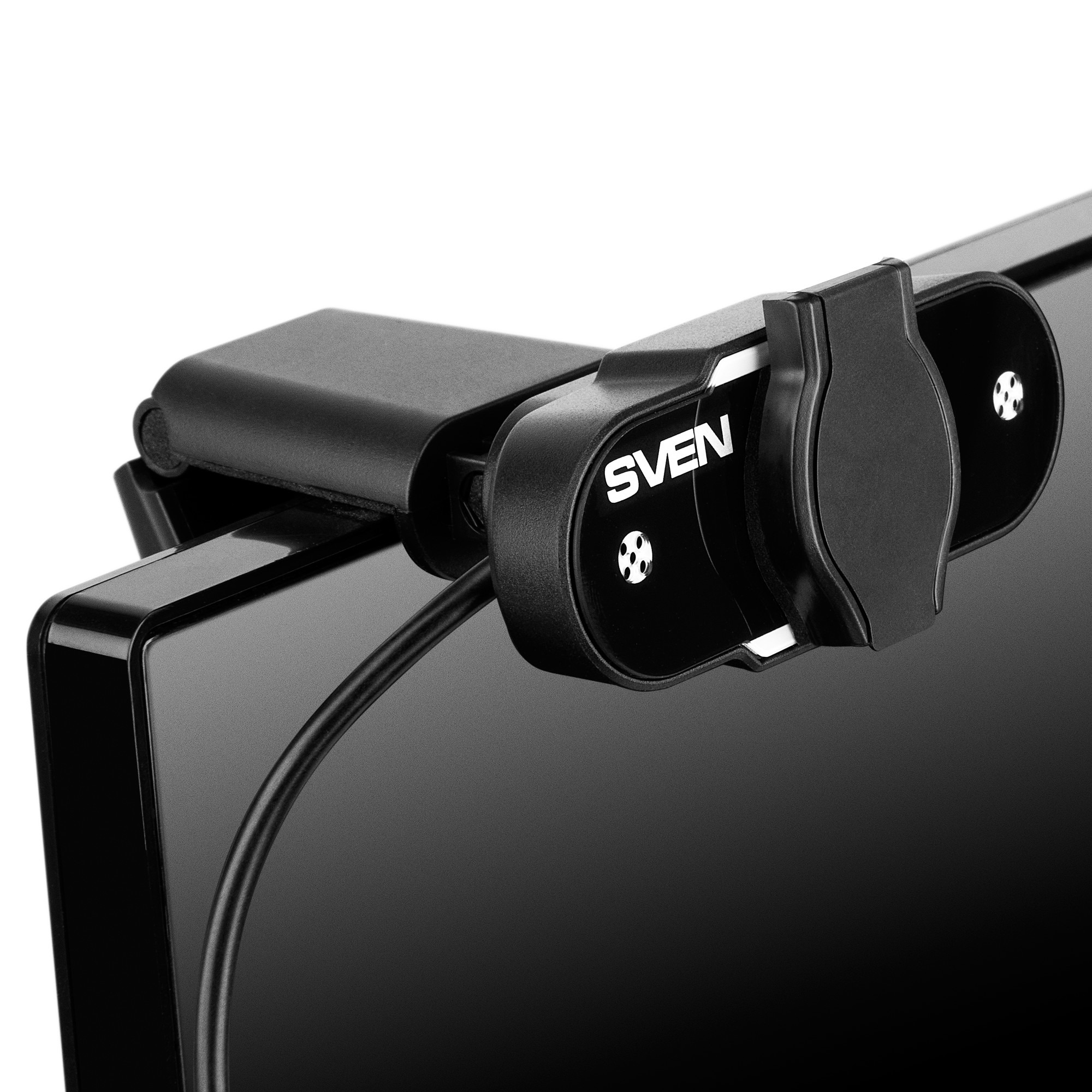 Camera SVEN IC-915 HD, Microphone, 720p/30fps HD pixel CMOS sensor, USB2.0, 3.5mm jack, Protective lens shield, Black Camera SVEN IC-915 HD, Microphone, 720p/30fps HD pixel CMOS sensor, USB2.0, 3.5mm jack, Protective lens shield, Black
