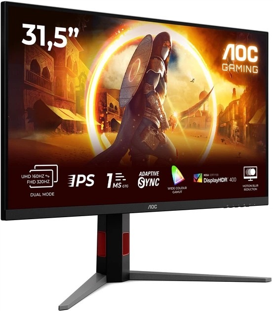 31.5” Monitor Gaming AOC U32G4U / 4K/ 0.5ms/ 320Hz/ Black 31.5” Monitor Gaming AOC U32G4U / 4K/ 0.5ms/ 320Hz/ Black