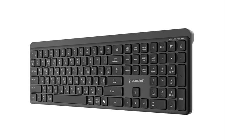 Беспроводная клавиатура Gembird KB-WPS-03-CYRL, Black Беспроводная клавиатура Gembird KB-WPS-03-CYRL, Black