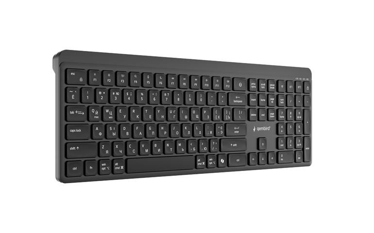 Беспроводная клавиатура Gembird KB-WPS-03-CYRL, Black Беспроводная клавиатура Gembird KB-WPS-03-CYRL, Black