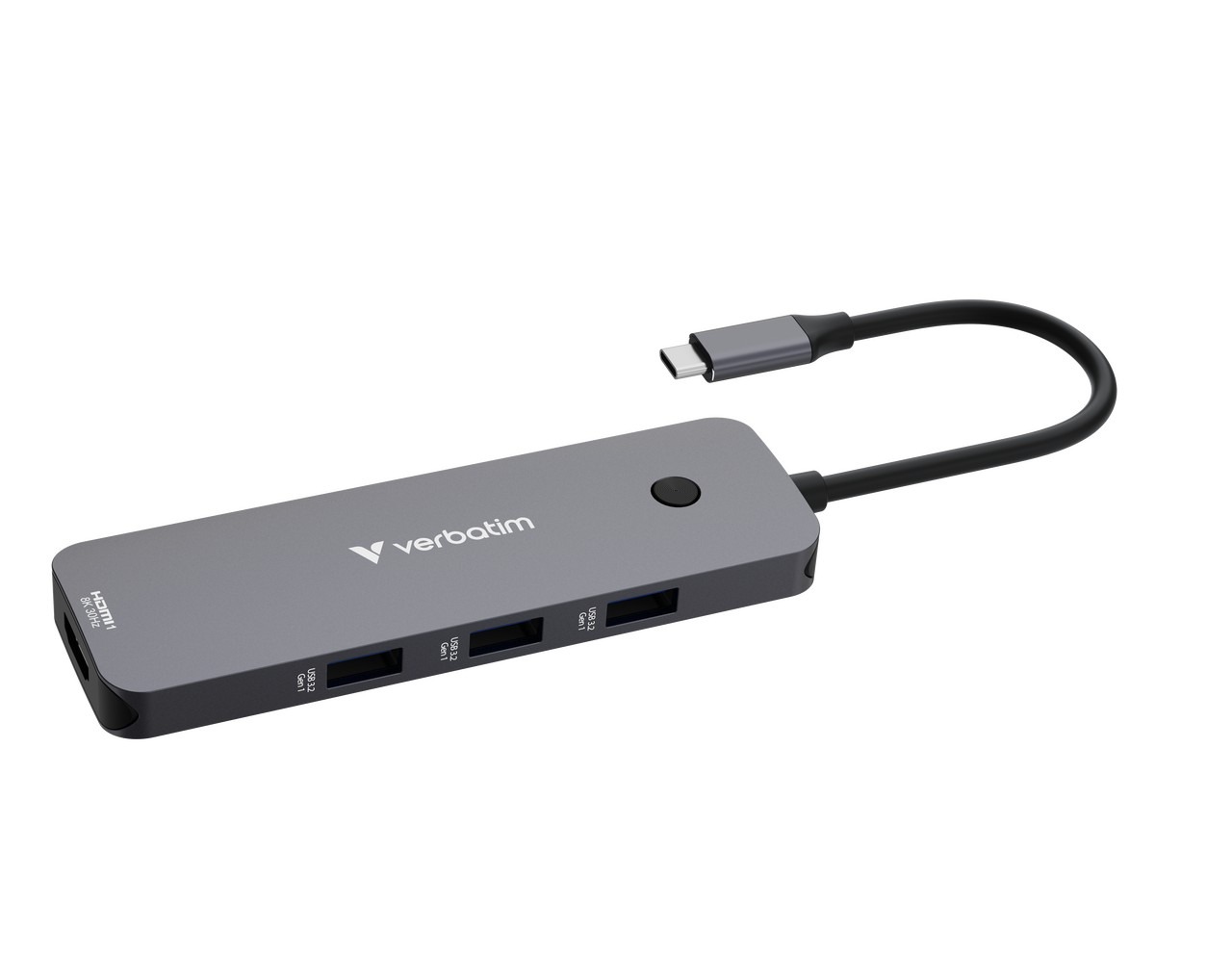 Многопортовый Адаптер 8-in-1 Verbatim CMH-08/ USB-С/ USB-A / HDMI/ SD/ microSD Многопортовый Адаптер 8-in-1 Verbatim CMH-08/ USB-С/ USB-A / HDMI/ SD/ microSD
