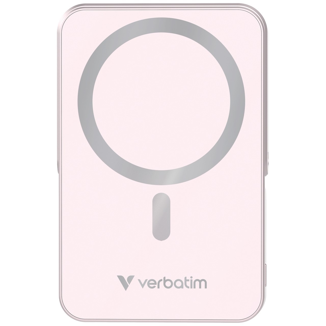 Магнитный беспроводной пауэрбанк с подставкой Verbatim Charge'n'Go / 10000 mAh / Pink Магнитный беспроводной пауэрбанк с подставкой Verbatim Charge'n'Go / 10000 mAh / Pink