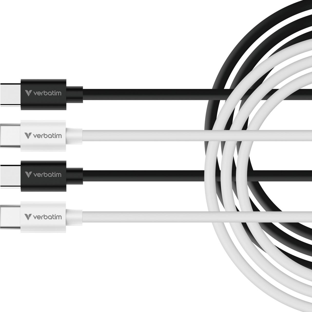 Кабель USB-C to USB-C Verbatim Essentials Sync & Charge 60W / 2 pack/ 1 m Кабель USB-C to USB-C Verbatim Essentials Sync & Charge 60W / 2 pack/ 1 m