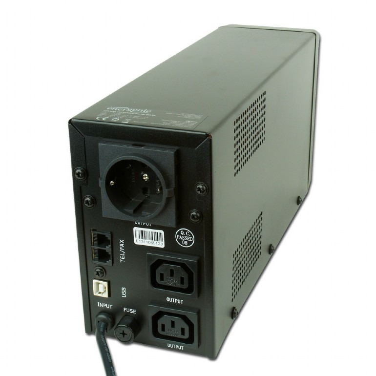 Gembird EnerGenie EG-UPS-032, LCD display, 850VA / 510W, UPS with AVR, Output sockets: 2 pcs x C13, 1 pc Schuko outlets, USB port Gembird EnerGenie EG-UPS-032, LCD display, 850VA / 510W, UPS with AVR, Output sockets: 2 pcs x C13, 1 pc Schuko outlets, USB port