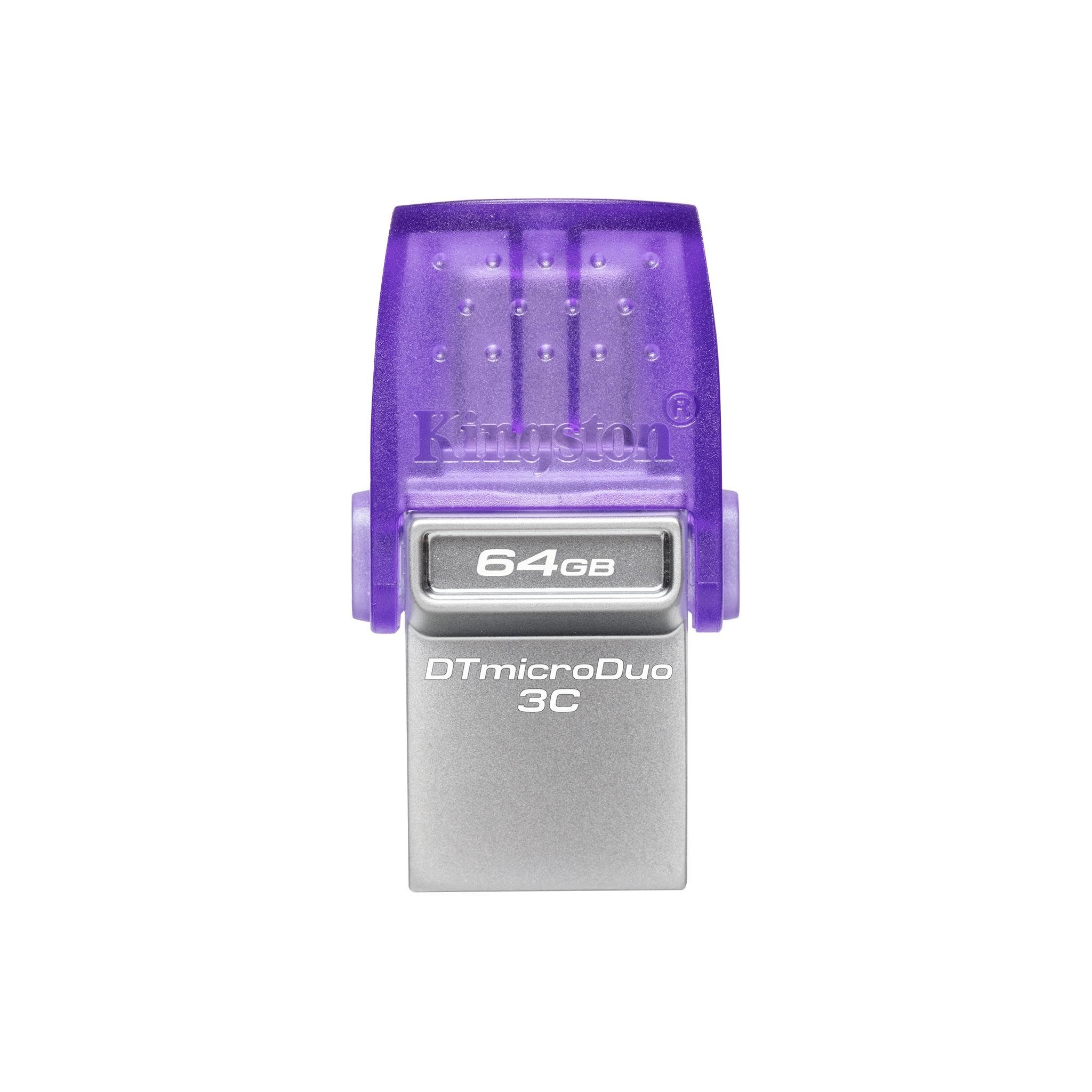 Flash Drive USB-C/A Kingston DataTraveler microDuo 3C G3/ 64GB/ 200 MB/s