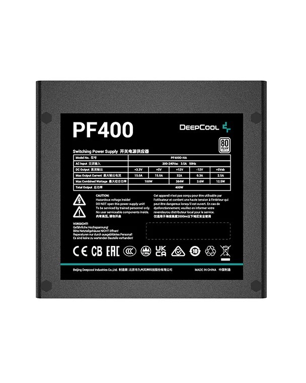 Bloc de alimentare 400W DEEPCOOL PF400 Bloc de alimentare 400W DEEPCOOL PF400