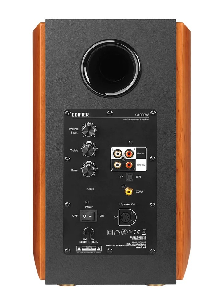 Wi-fi полочная акустика Edifier S1000W / 2x60w / Hi-Res / Wi-fi / Airplay 2 / Bluetooth Wi-fi полочная акустика Edifier S1000W / 2x60w / Hi-Res / Wi-fi / Airplay 2 / Bluetooth