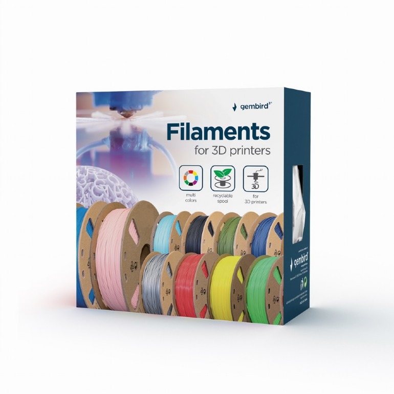 Gembird PLA Filament, White, 1.75 mm, 1 kg Gembird PLA Filament, White, 1.75 mm, 1 kg