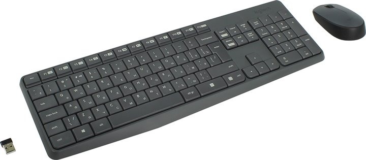 Беспроводная Клавиатура и мышка Logitech Combo MK235 / USB Беспроводная Клавиатура и мышка Logitech Combo MK235 / USB