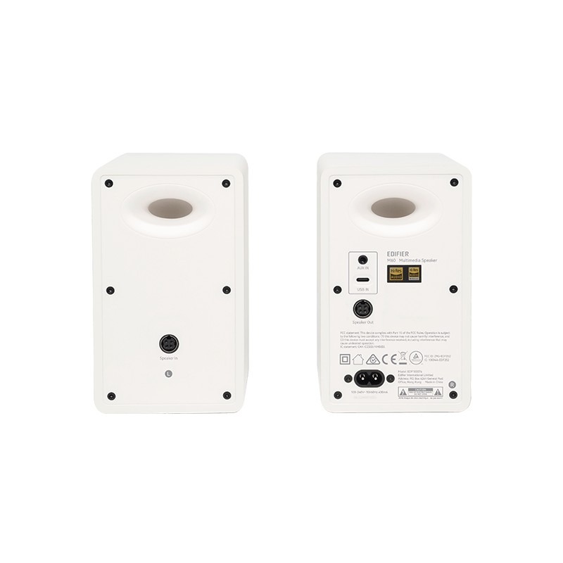 Boxe Edifier M60 White/ 66W RMS/ Bluetooth/ 3.5mm AUX/ USB-C audio inputs Boxe Edifier M60 White/ 66W RMS/ Bluetooth/ 3.5mm AUX/ USB-C audio inputs