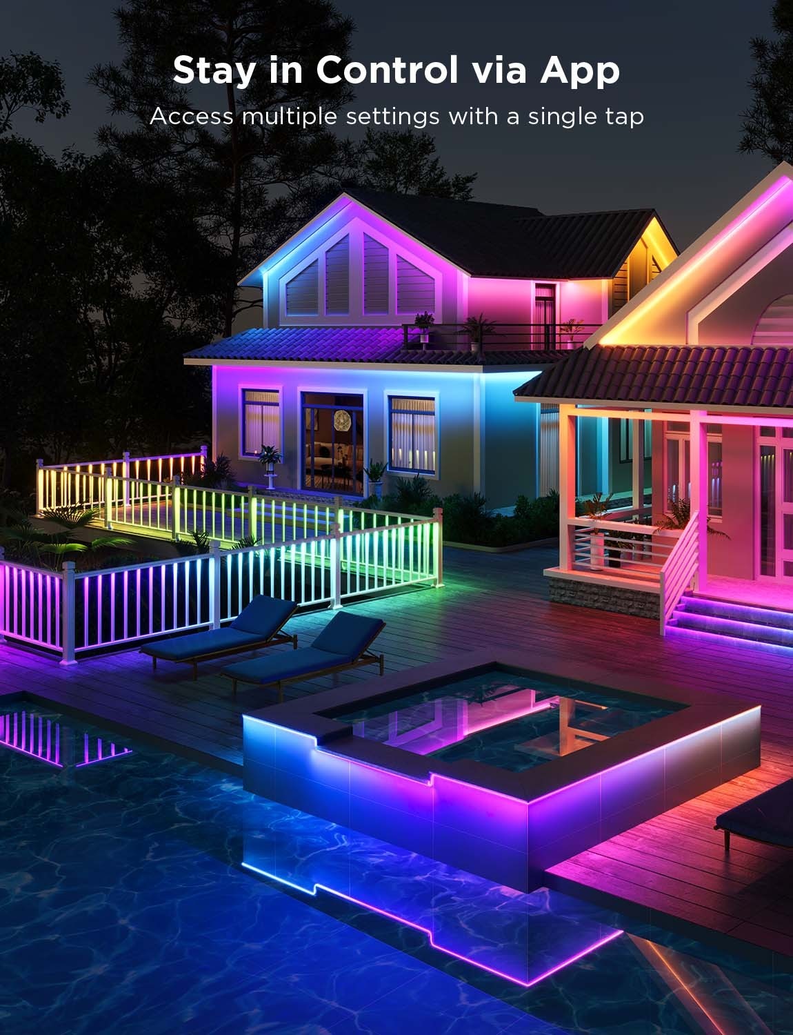 Наружняя светодиодная лента GOVEE RGBICWW Outdoor Strip Light Pro 10M Наружняя светодиодная лента GOVEE RGBICWW Outdoor Strip Light Pro 10M