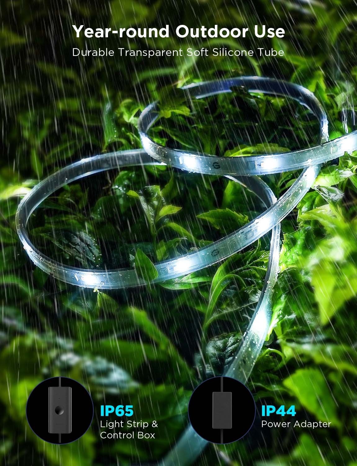 Наружняя светодиодная лента GOVEE RGBICWW Outdoor Strip Light Pro 10M Наружняя светодиодная лента GOVEE RGBICWW Outdoor Strip Light Pro 10M