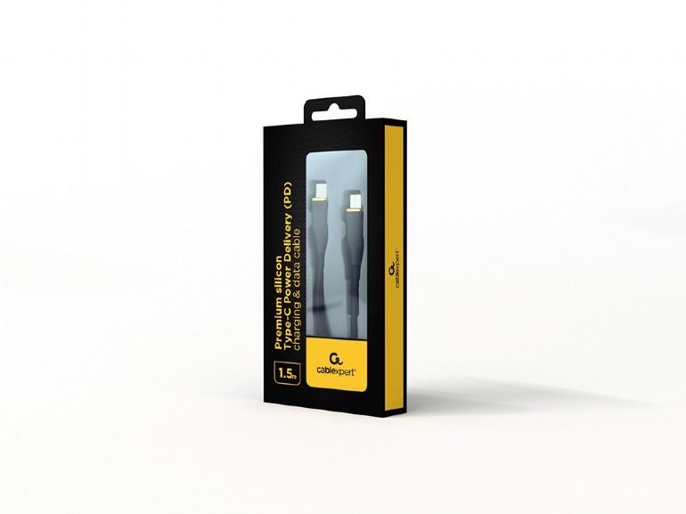 Кабель Type-C - Type-C Cablexpert CC-USB2S-CMCM-1.5M-BK / 1.5 m/ Black Кабель Type-C - Type-C Cablexpert CC-USB2S-CMCM-1.5M-BK / 1.5 m/ Black