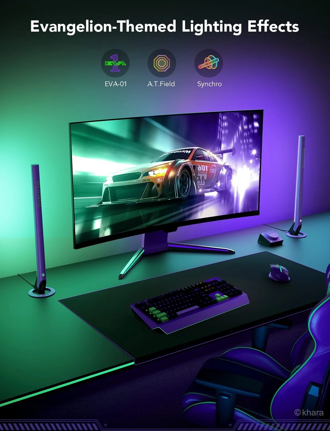 Govee RGBIC Wi-Fi Игровые световые панели с интеллектуальным контроллером Govee RGBIC Wi-Fi Игровые световые панели с интеллектуальным контроллером
