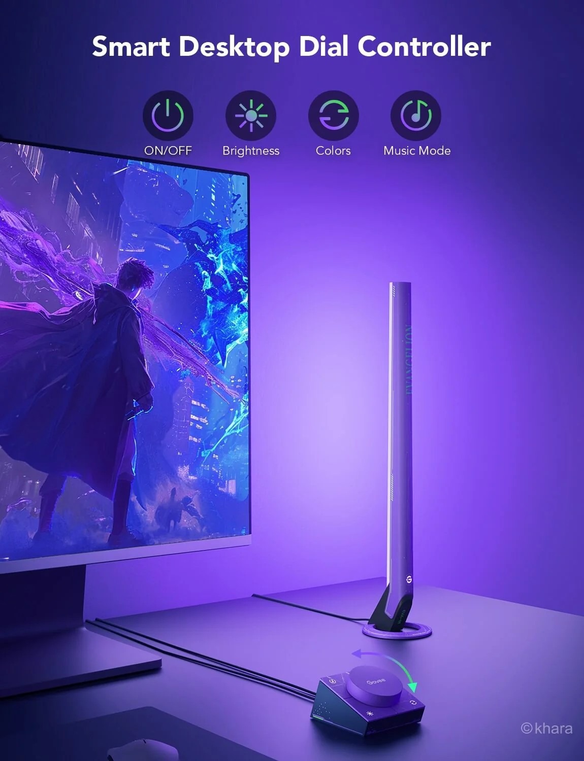 Govee RGBIC Wi-Fi Игровые световые панели с интеллектуальным контроллером Govee RGBIC Wi-Fi Игровые световые панели с интеллектуальным контроллером