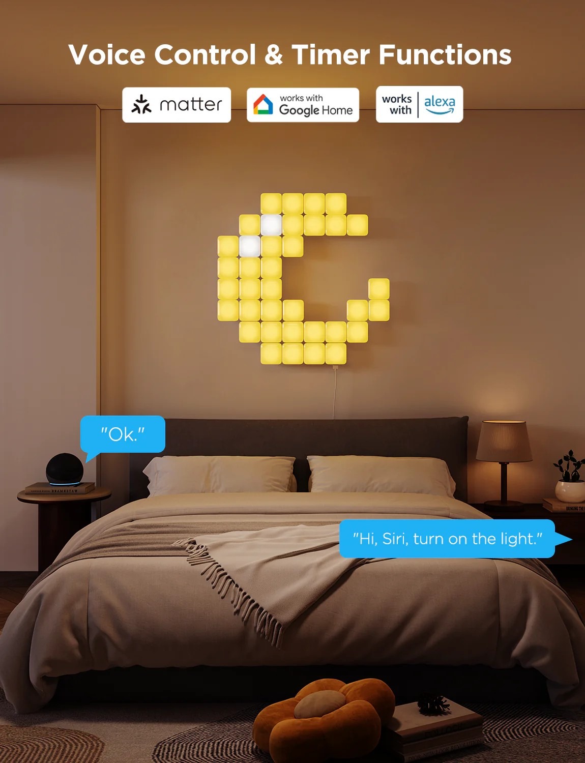Квадратные огни GOVEE Smart Mini Panel Lights 10 Pack Квадратные огни GOVEE Smart Mini Panel Lights 10 Pack