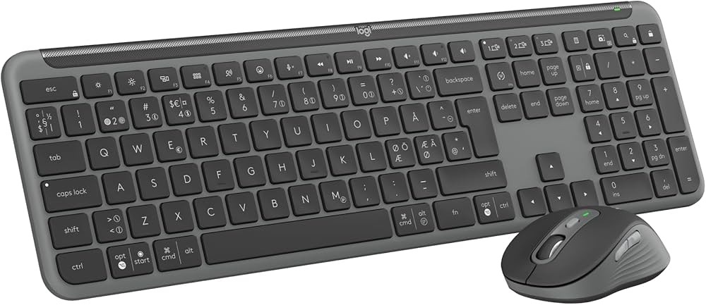 Беспроводная Клавиатура и мышка Logitech Signature Slim MK950, Graphite Беспроводная Клавиатура и мышка Logitech Signature Slim MK950, Graphite