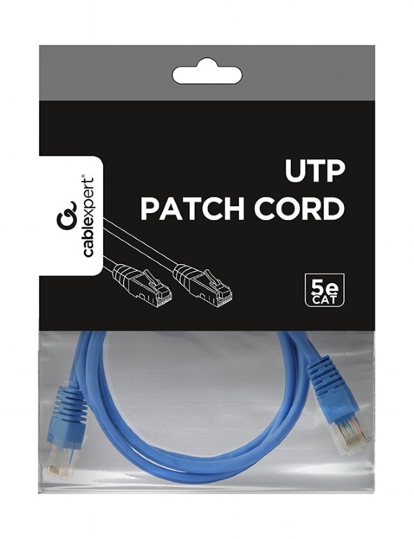 UTP Cat.5e Patch cord, 1.5m, Blue UTP Cat.5e Patch cord, 1.5m, Blue