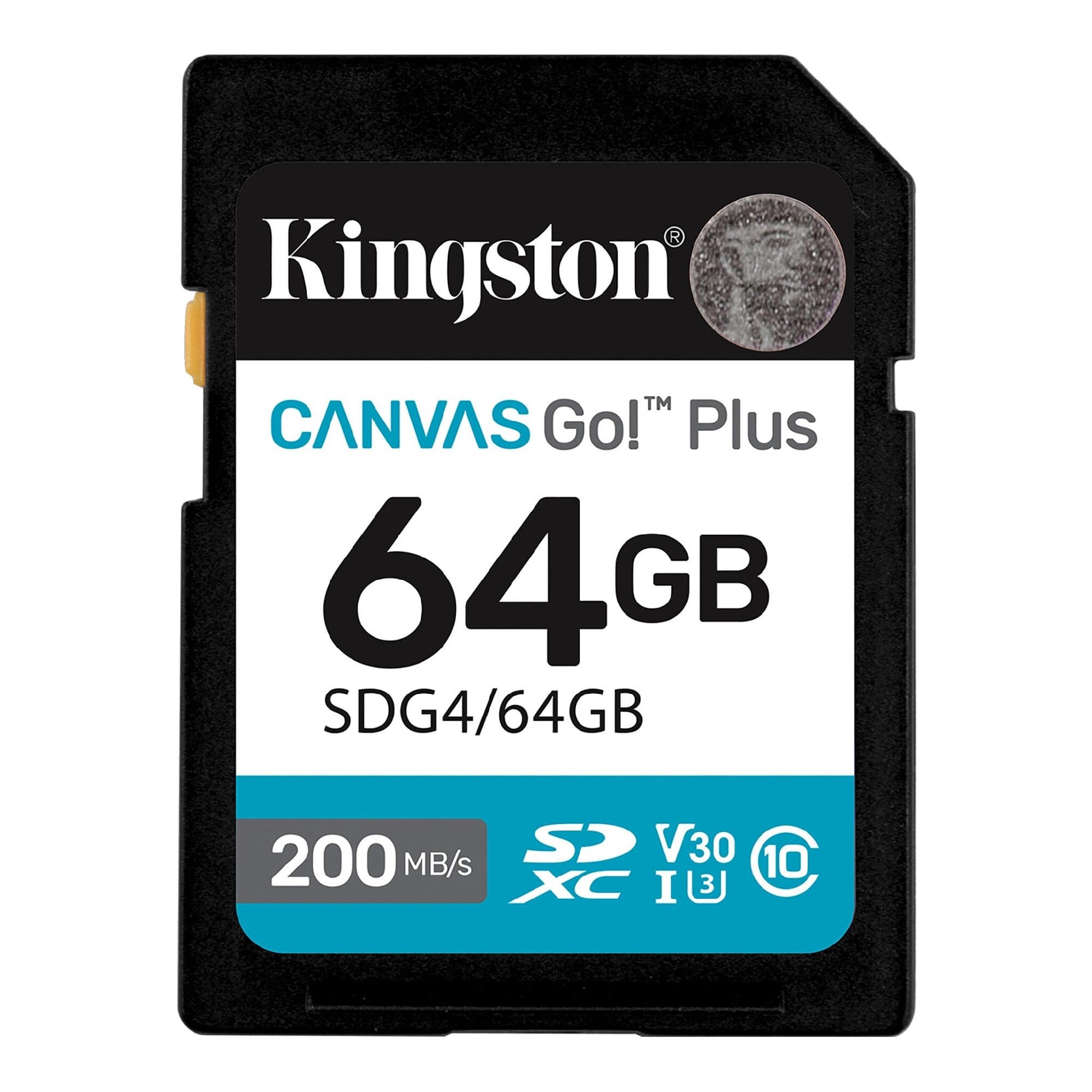 Card de memorie SD 64GB Kingston Canvas Go! Plus G4, 200/160MB/s Card de memorie SD 64GB Kingston Canvas Go! Plus G4, 200/160MB/s