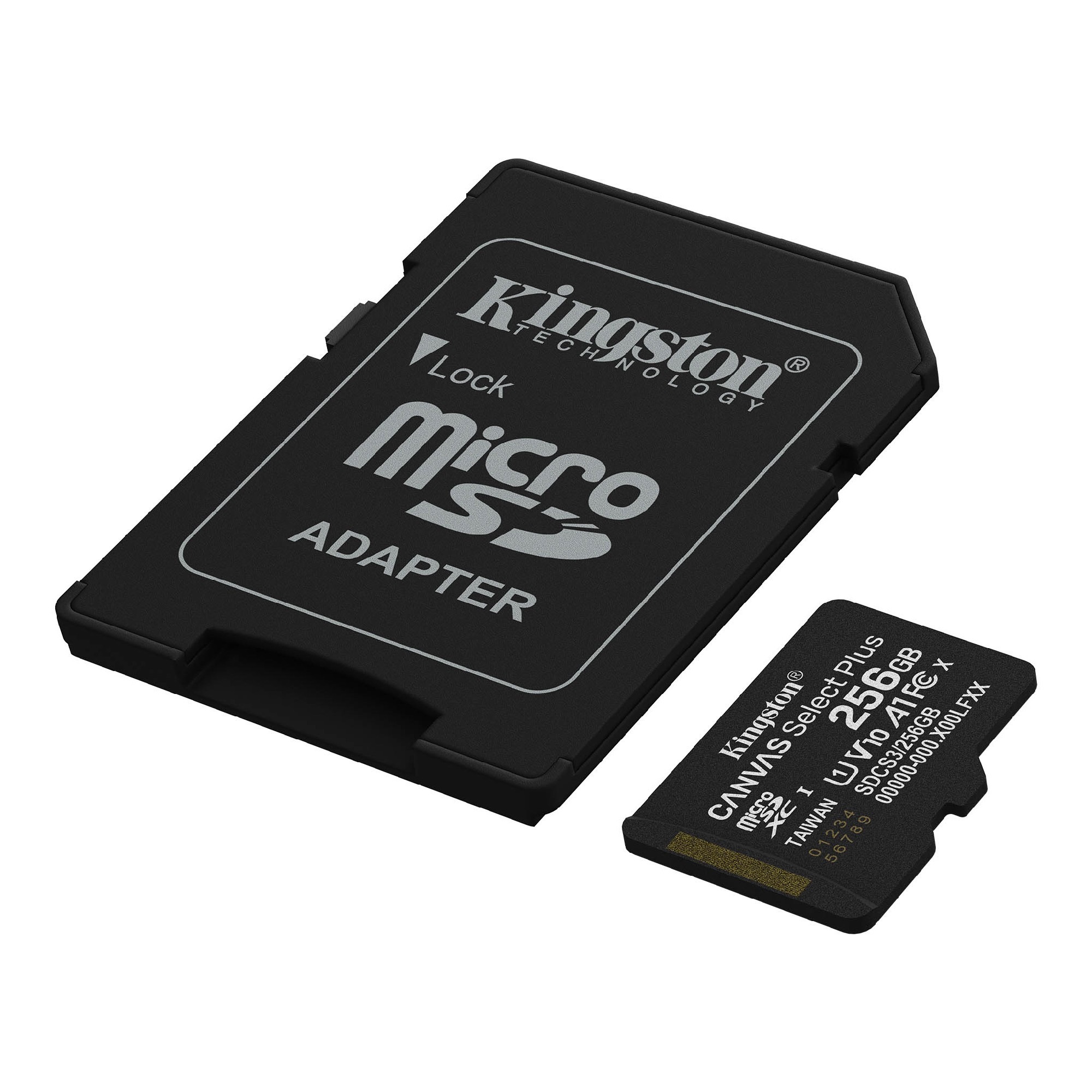 Card de memorie microSD 256GB Kingston Canvas Select Plus, 150MB/s + SD adapter Card de memorie microSD 256GB Kingston Canvas Select Plus, 150MB/s + SD adapter