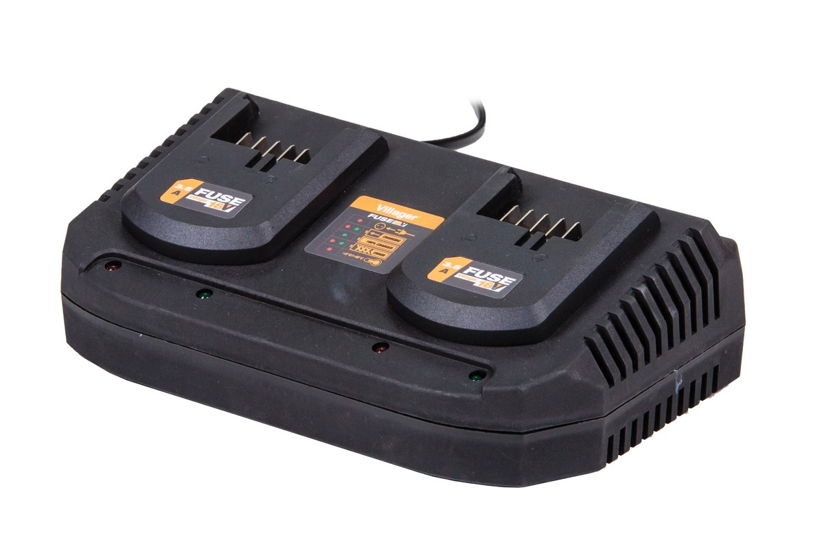 Incarcator dublu baterii FUSE 18V 2x3.5A Incarcator dublu baterii FUSE 18V 2x3.5A