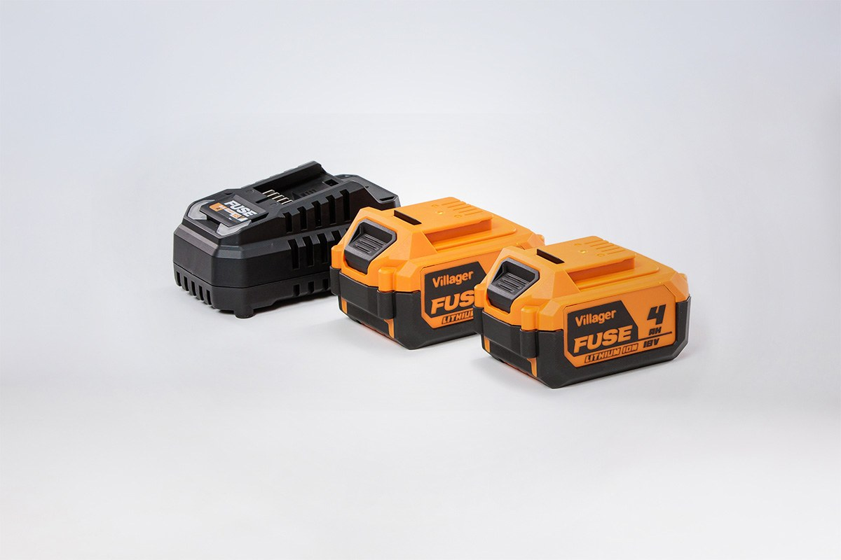 Incarcator FUSE 18V 4,5A + set de baterii 2 x 4.0Ah Incarcator FUSE 18V 4,5A + set de baterii 2 x 4.0Ah