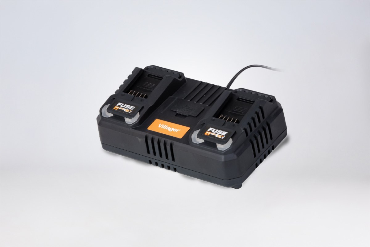 Incarcator dublu baterii FUSE 18V 2x4.5A Incarcator dublu baterii FUSE 18V 2x4.5A