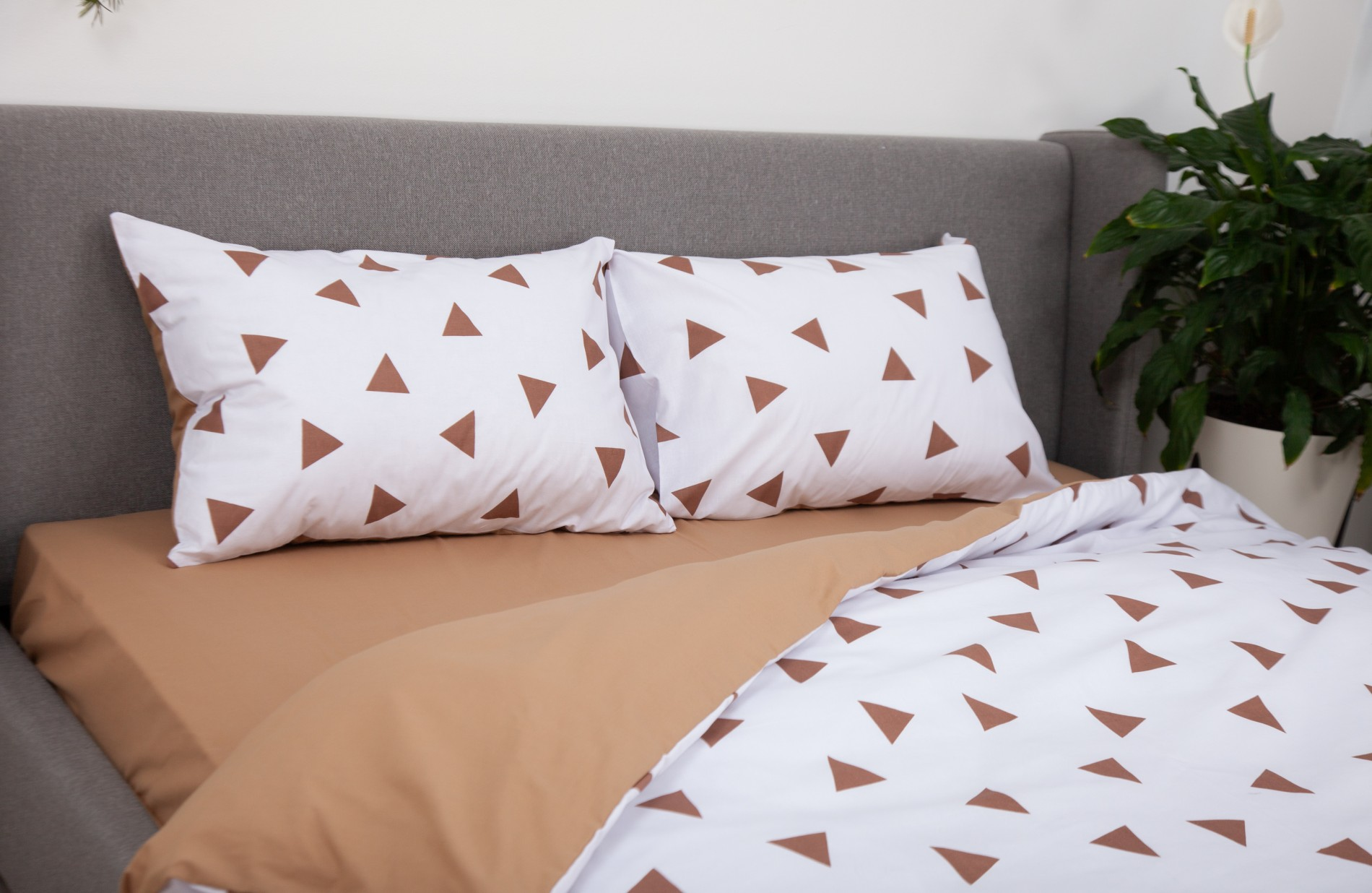 Set de lenjerie pentru pat Relaxe Home Soft Dreams 200 x 220 cm Triang Cappuccino Set de lenjerie pentru pat Relaxe Home Soft Dreams 200 x 220 cm Triang Cappuccino