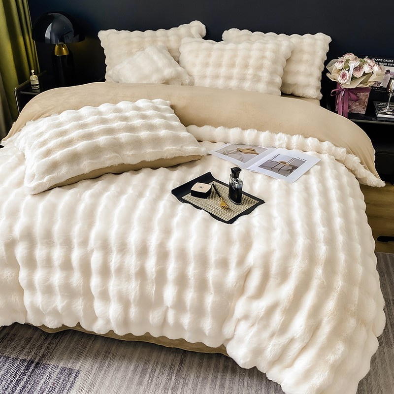 Set de lenjerie pentru pat Relaxe Home Puffed Dreams 200 x 230 cm Beige
