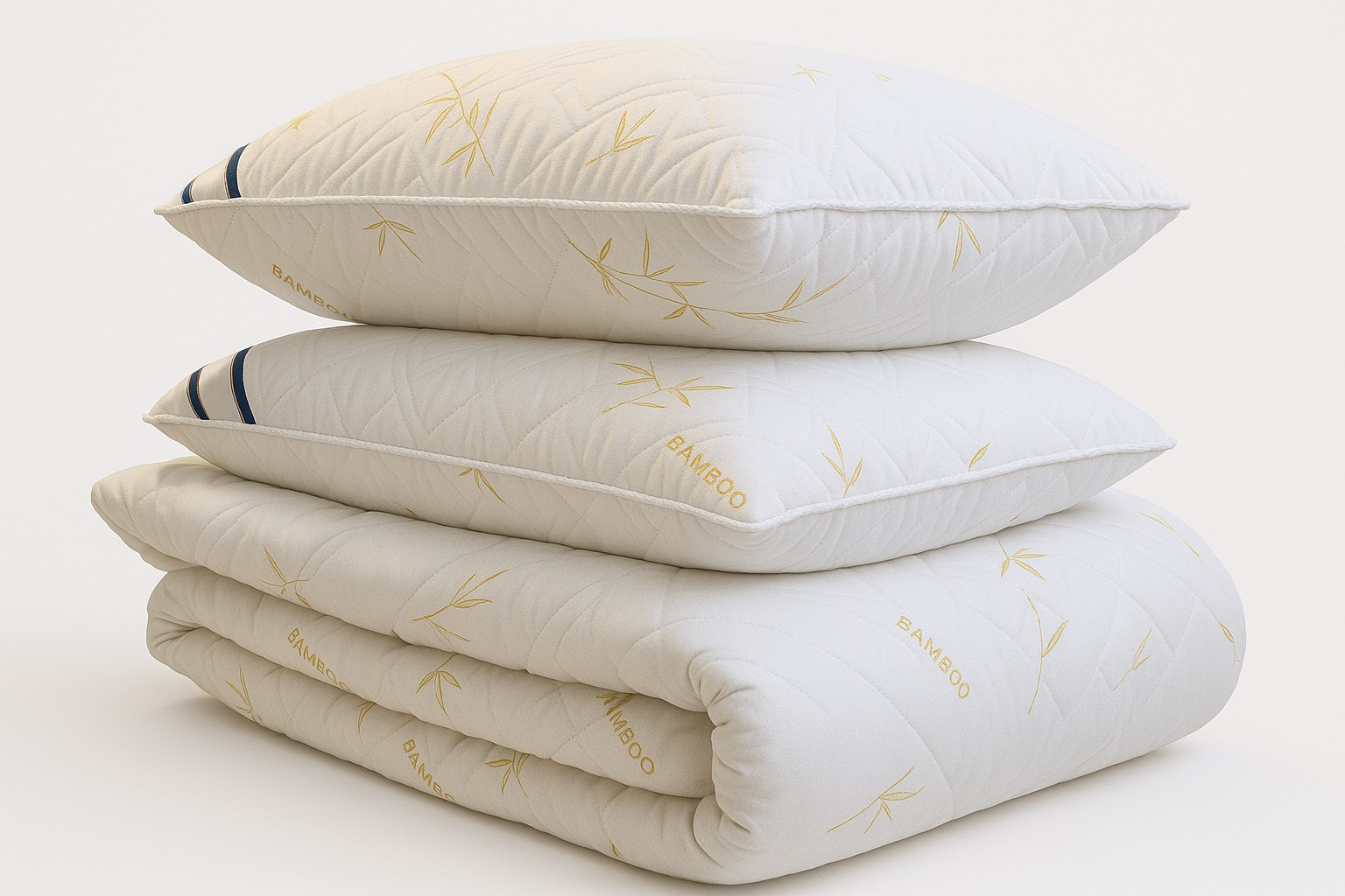 Set Plapuma + 2 perne Somnart Bamboo 200 x 220 cm Set Plapuma + 2 perne Somnart Bamboo 200 x 220 cm