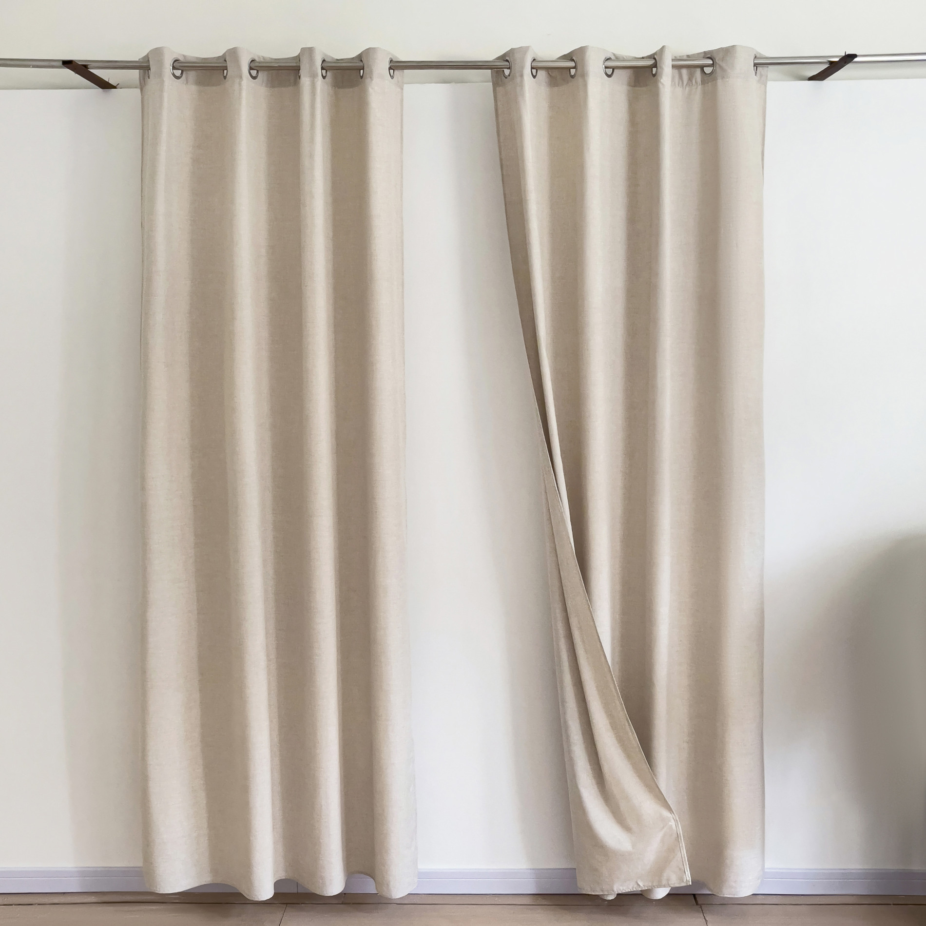 Draperie Softica Faux 140 x 240 cm Beige Draperie Softica Faux 140 x 240 cm Beige