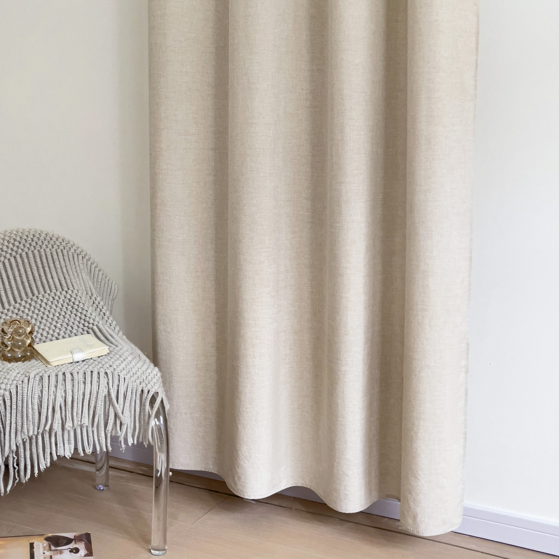Draperie Softica Faux 140 x 240 cm Beige Draperie Softica Faux 140 x 240 cm Beige