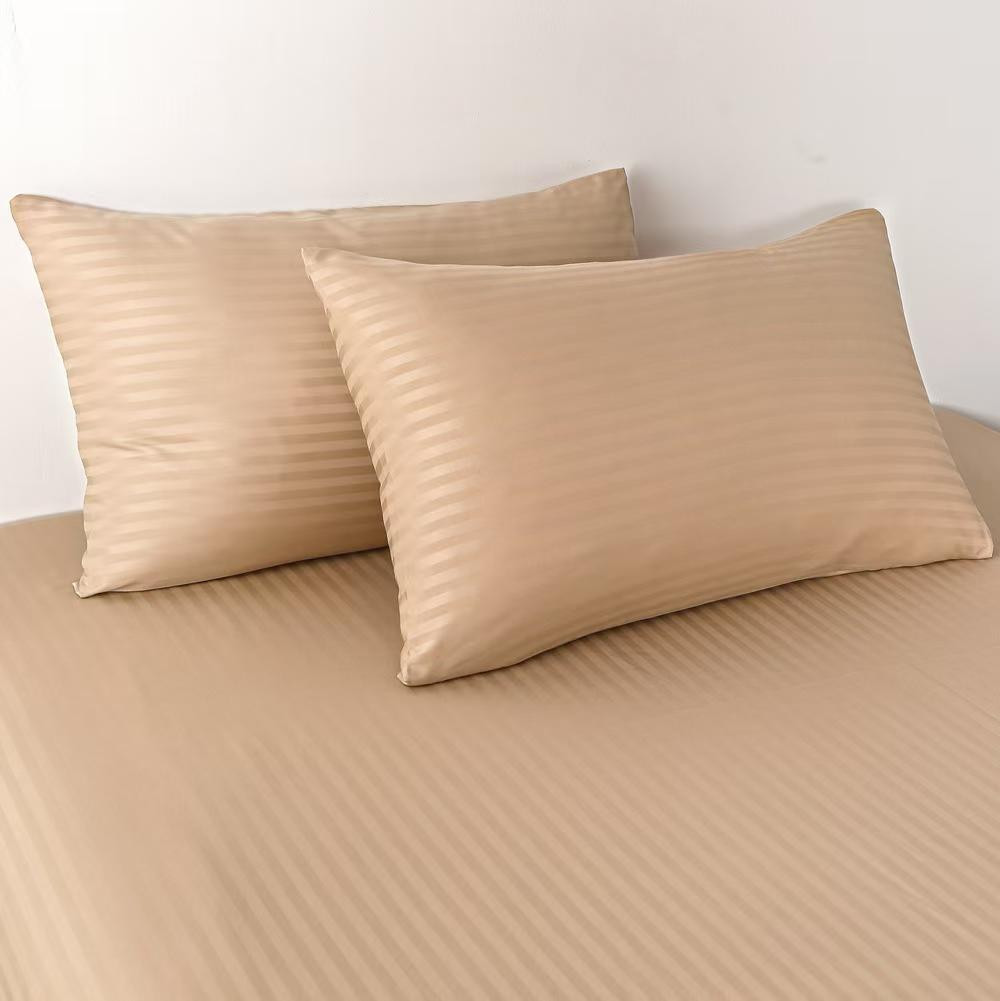 Set de lenjerie pentru pat Relaxe Home Stripe Dreams 200 x 220 cm Cappuccino Set de lenjerie pentru pat Relaxe Home Stripe Dreams 200 x 220 cm Cappuccino