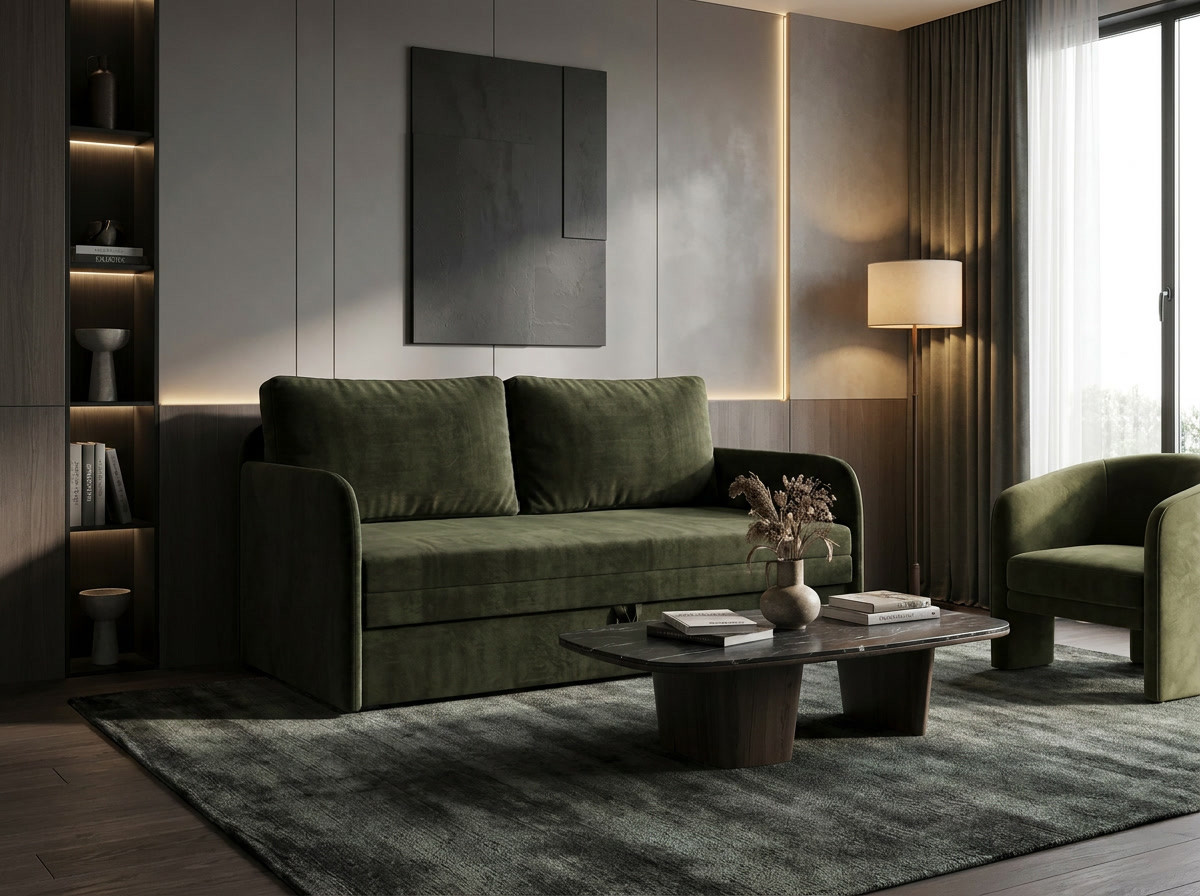 Canapea dreaptă extensibilă Polo 150 x 190 cm Iris 39 Canapea dreaptă extensibilă Polo 150 x 190 cm Iris 39