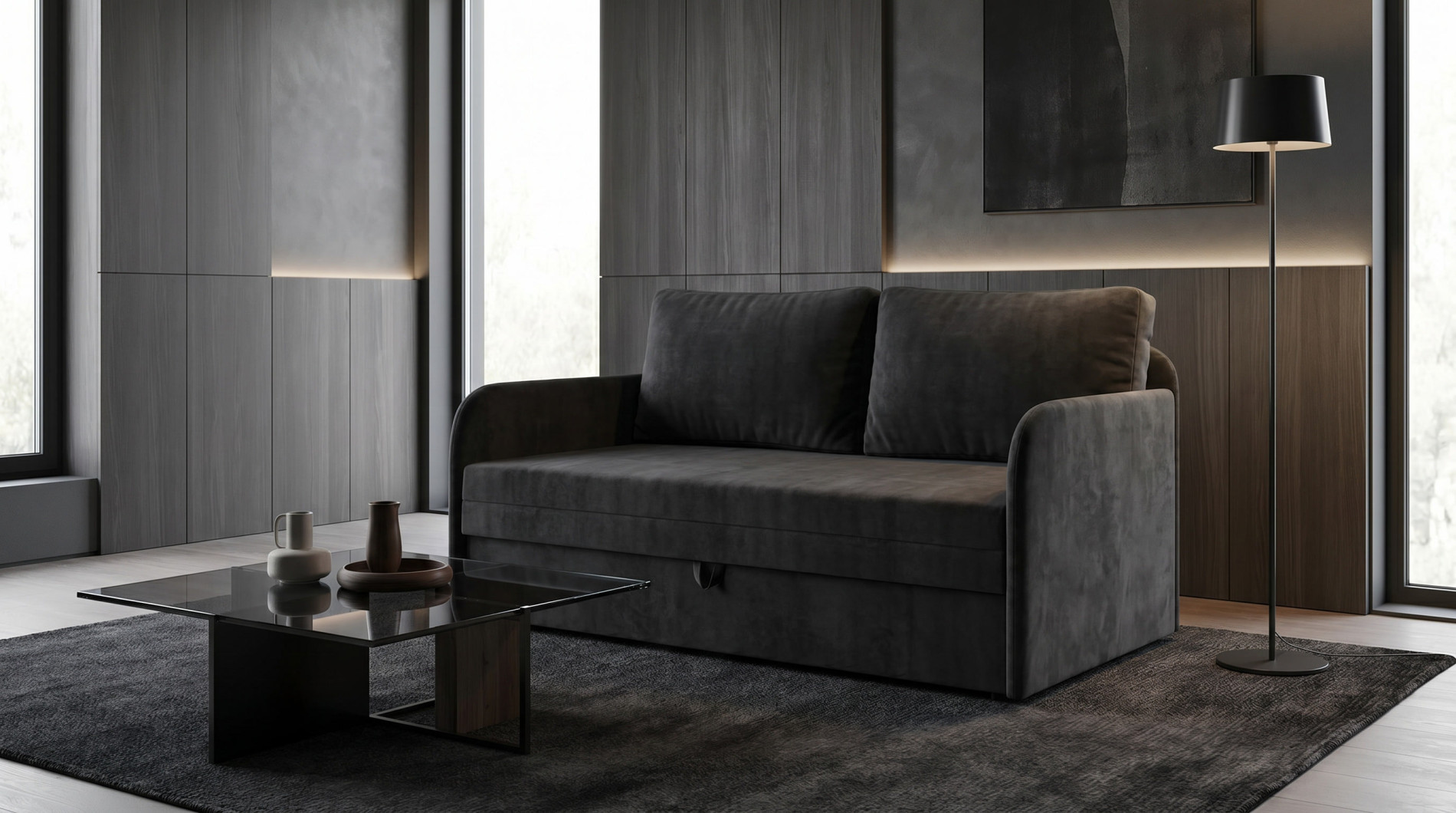 Canapea dreaptă extensibilă Polo 150 x 190 cm Iris 99 Canapea dreaptă extensibilă Polo 150 x 190 cm Iris 99
