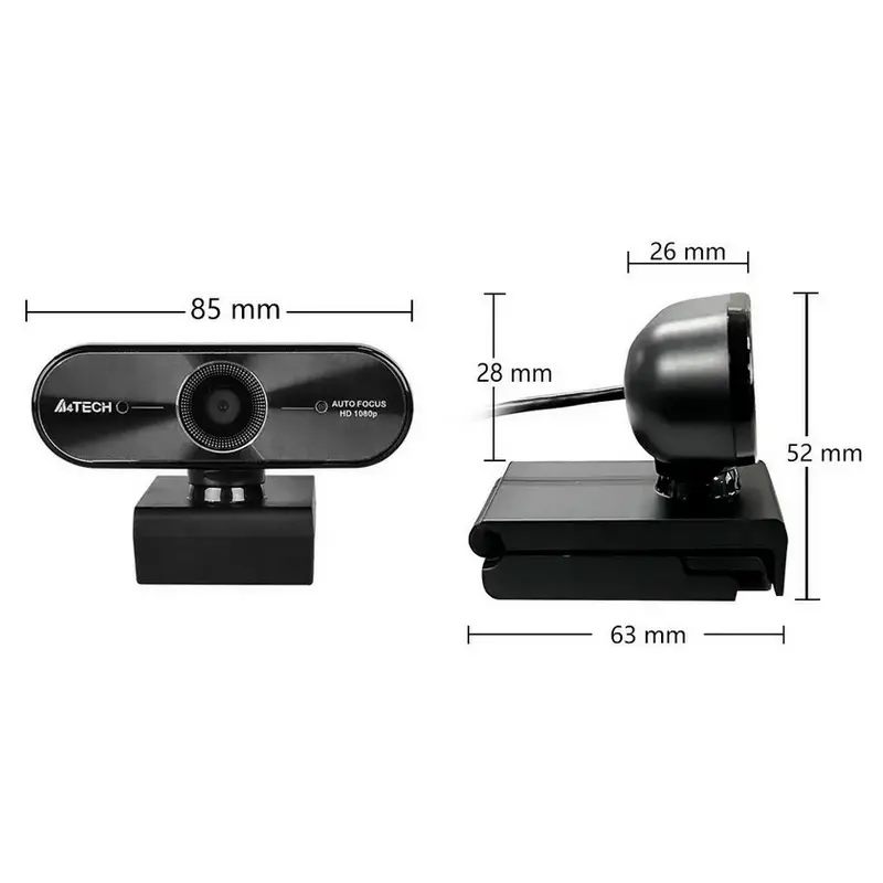 PC Camera A4Tech PK-940HA, 1080P Full HD, Auto Focus, Built-in Microphone, Black PC Camera A4Tech PK-940HA, 1080P Full HD, Auto Focus, Built-in Microphone, Black