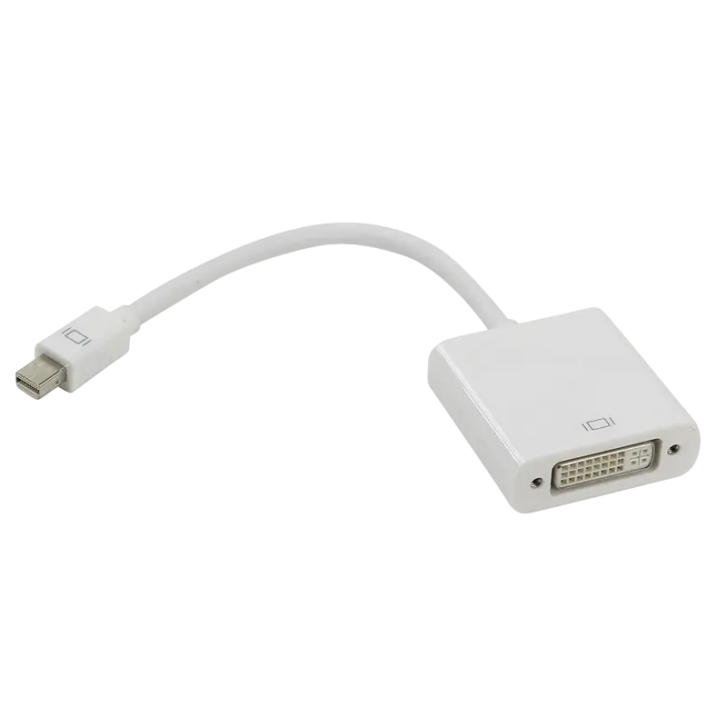 Видеоадаптер APC Electronic AP531017, MiniDP (M) - DVI-I (F), 0,15м, Белый Видеоадаптер APC Electronic AP531017, MiniDP (M) - DVI-I (F), 0,15м, Белый