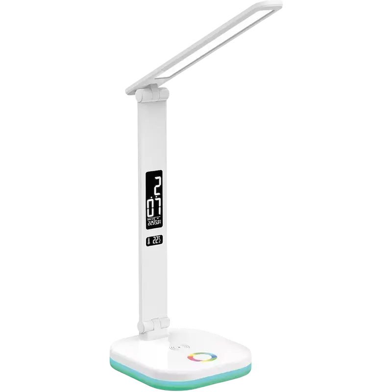 Lampa de birou Platinet PDL711RGB, Alb