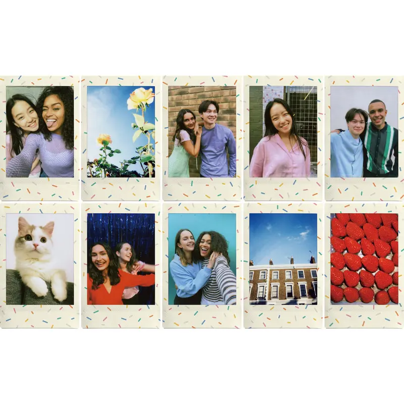 Fujifilm Instax Mini Instant Film Sprinkles (10 sheets), Multicolor Fujifilm Instax Mini Instant Film Sprinkles (10 sheets), Multicolor