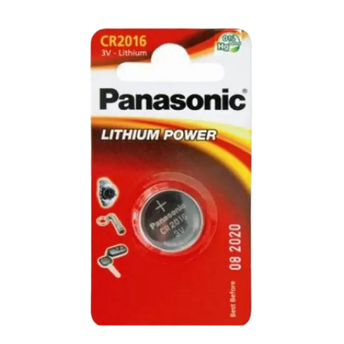 Дисковые батарейки Panasonic CR-2016EL, CR2016, 1шт. Дисковые батарейки Panasonic CR-2016EL, CR2016, 1шт.