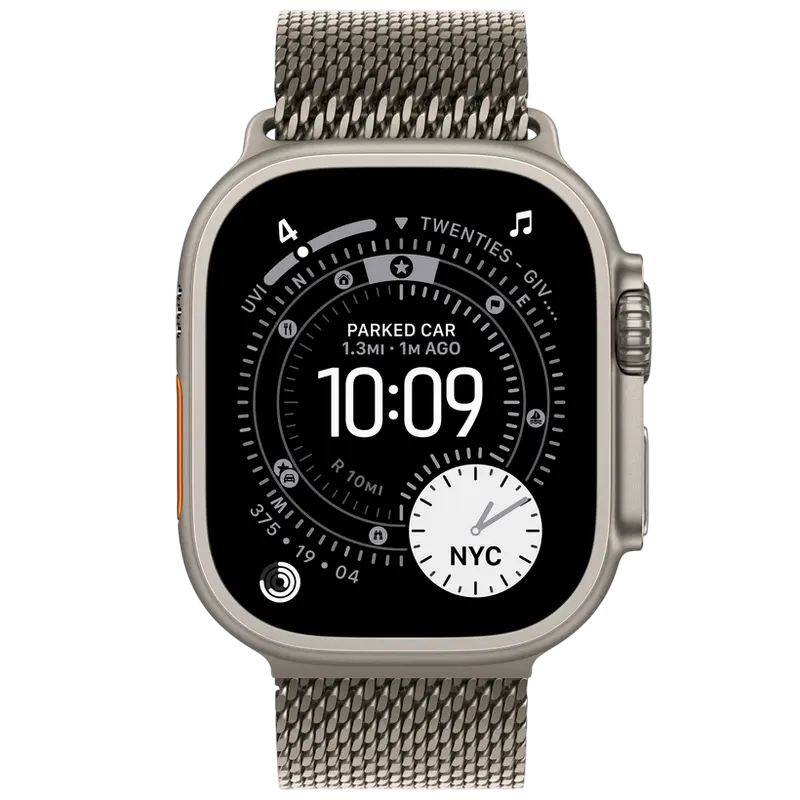 Ceas inteligent Apple Watch Ultra 3, 49mm, Natural Titanium Ceas inteligent Apple Watch Ultra 3, 49mm, Natural Titanium